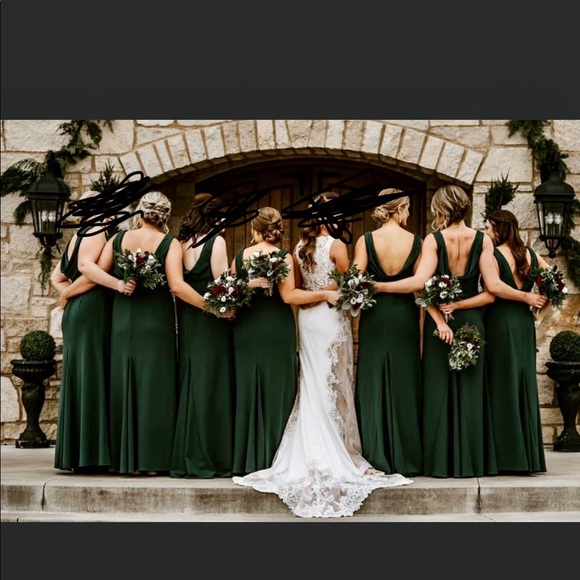 Bill Levkoff style #82955 in Emerald Green - Picture 5 of 9